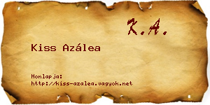 Kiss Azálea névjegykártya